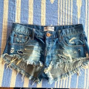One x Oneteaspoon denim shorts